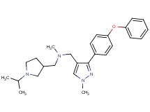 1-(1-isopropyl-3-pyrrolidinyl)-N-methyl-N-{[1-methyl-3-(4-phenoxyphenyl)-1H-pyrazol-4-yl]methyl}methanamine