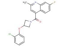 4-{[3-(2-chlorophenoxy)-1-azetidinyl]carbonyl}-7-fluoro-2-methylquinoline