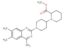 methyl 1'-(4,6,7-trimethyl-2-quinazolinyl)-1,4'-bipiperidine-2-carboxylate