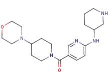 5-[(4-morpholin-4-ylpiperidin-1-yl)carbonyl]-N-piperidin-3-ylpyridin-2-amine