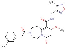 9-methoxy-N-[(4-methyl-1,2,5-oxadiazol-3-yl)methyl]-3-[(3-methylphenyl)acetyl]-7-oxo-1,2,3,4,5,7-hexahydropyrido[1,2-d][1,4]diazepine-10-carboxamide
