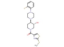 (3R*,4R*)-4-[4-(2-fluorophenyl)-1-piperazinyl]-1-{[2-(methylthio)-1,3-thiazol-4-yl]carbonyl}-3-piperidinol