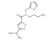 N-butyl-N-(2-furylmethyl)-3-isopropylisoxazole-5-carboxamide