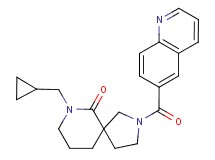7-(cyclopropylmethyl)-2-(quinolin-6-ylcarbonyl)-2,7-diazaspiro[4.5]decan-6-one