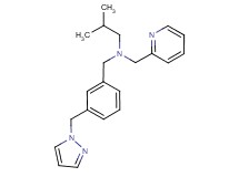 2-methyl-N-[3-(1H-pyrazol-1-ylmethyl)benzyl]-N-(pyridin-2-ylmethyl)propan-1-amine