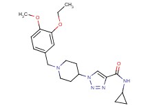 N-cyclopropyl-1-[1-(3-ethoxy-4-methoxybenzyl)-4-piperidinyl]-1H-1,2,3-triazole-4-carboxamide