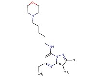 5-ethyl-2,3-dimethyl-N-(5-morpholin-4-ylpentyl)pyrazolo[1,5-a]pyrimidin-7-amine