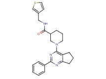 1-(2-phenyl-6,7-dihydro-5H-cyclopenta[d]pyrimidin-4-yl)-N-(3-thienylmethyl)-3-piperidinecarboxamide