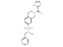 2-(1H-imidazol-2-ylcarbonyl)-N-methyl-N-(pyridin-3-ylmethyl)-1,2,3,4-tetrahydroisoquinoline-7-sulfonamide