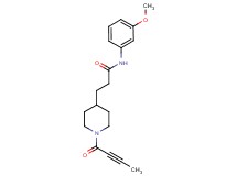 3-[1-(2-butynoyl)-4-piperidinyl]-N-(3-methoxyphenyl)propanamide