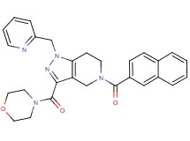 3-(4-morpholinylcarbonyl)-5-(2-naphthoyl)-1-(2-pyridinylmethyl)-4,5,6,7-tetrahydro-1H-pyrazolo[4,3-c]pyridine