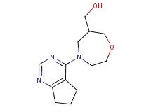 [4-(6,7-dihydro-5H-cyclopenta[d]pyrimidin-4-yl)-1,4-oxazepan-6-yl]methanol