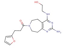 2-({2-amino-7-[3-(2-furyl)propanoyl]-6,7,8,9-tetrahydro-5H-pyrimido[4,5-d]azepin-4-yl}amino)ethanol