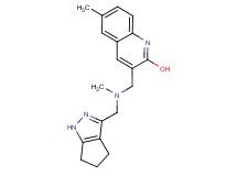 6-methyl-3-{[methyl(1,4,5,6-tetrahydrocyclopenta[c]pyrazol-3-ylmethyl)amino]methyl}-2-quinolinol
