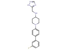 1-(3'-fluoro-4-biphenylyl)-N-(1H-1,2,4-triazol-5-ylmethyl)-4-piperidinamine