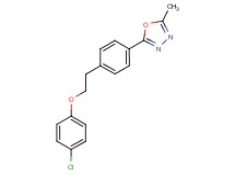 2-{4-[2-(4-chlorophenoxy)ethyl]phenyl}-5-methyl-1,3,4-oxadiazole