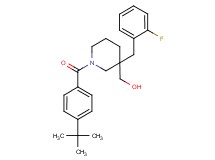 [1-(4-tert-butylbenzoyl)-3-(2-fluorobenzyl)-3-piperidinyl]methanol
