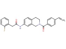 2-(2-fluorophenyl)-N-[2-(4-vinylbenzoyl)-1,2,3,4-tetrahydro-7-isoquinolinyl]acetamide