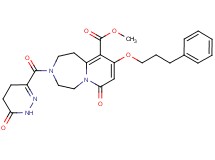 methyl 7-oxo-3-[(6-oxo-1,4,5,6-tetrahydro-3-pyridazinyl)carbonyl]-9-(3-phenylpropoxy)-1,2,3,4,5,7-hexahydropyrido[1,2-d][1,4]diazepine-10-carboxylate