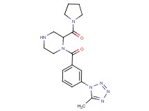 1-[3-(5-methyl-1H-tetrazol-1-yl)benzoyl]-2-(1-pyrrolidinylcarbonyl)piperazine