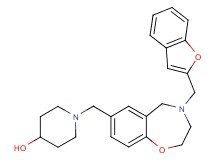 1-{[4-(1-benzofuran-2-ylmethyl)-2,3,4,5-tetrahydro-1,4-benzoxazepin-7-yl]methyl}-4-piperidinol