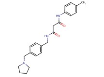 N-(4-methylphenyl)-N'-[4-(pyrrolidin-1-ylmethyl)benzyl]malonamide