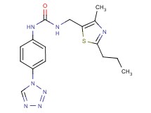 N-[(4-methyl-2-propyl-1,3-thiazol-5-yl)methyl]-N'-[4-(1H-tetrazol-1-yl)phenyl]urea