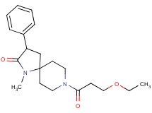 8-(3-ethoxypropanoyl)-1-methyl-3-phenyl-1,8-diazaspiro[4.5]decan-2-one