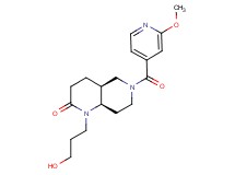 (4aS*,8aR*)-1-(3-hydroxypropyl)-6-(2-methoxyisonicotinoyl)octahydro-1,6-naphthyridin-2(1H)-one