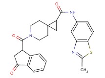 N-(2-methyl-1,3-benzothiazol-5-yl)-6-[(3-oxo-2,3-dihydro-1H-inden-1-yl)carbonyl]-6-azaspiro[2.5]octane-1-carboxamide