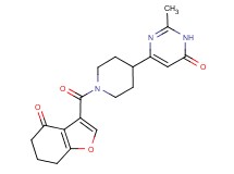 2-methyl-6-{1-[(4-oxo-4,5,6,7-tetrahydro-1-benzofuran-3-yl)carbonyl]piperidin-4-yl}pyrimidin-4(3H)-one