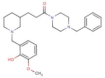 2-({3-[3-(4-benzyl-1-piperazinyl)-3-oxopropyl]-1-piperidinyl}methyl)-6-methoxyphenol