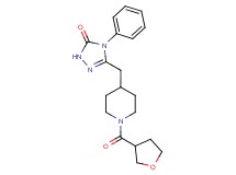 4-phenyl-5-{[1-(tetrahydrofuran-3-ylcarbonyl)piperidin-4-yl]methyl}-2,4-dihydro-3H-1,2,4-triazol-3-one