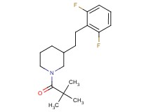 3-[2-(2,6-difluorophenyl)ethyl]-1-(2,2-dimethylpropanoyl)piperidine