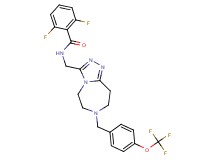 2,6-difluoro-N-({7-[4-(trifluoromethoxy)benzyl]-6,7,8,9-tetrahydro-5H-[1,2,4]triazolo[4,3-d][1,4]diazepin-3-yl}methyl)benzamide