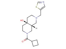 (4aR*,8aR*)-2-(cyclobutylcarbonyl)-7-(1,3-thiazol-5-ylmethyl)octahydro-2,7-naphthyridin-4a(2H)-ol