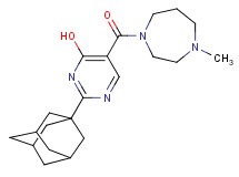 2-(1-adamantyl)-5-[(4-methyl-1,4-diazepan-1-yl)carbonyl]pyrimidin-4-ol