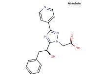 {5-[(1S)-1-hydroxy-2-phenylethyl]-3-pyridin-4-yl-1H-1,2,4-triazol-1-yl}acetic acid