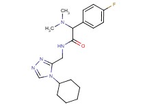 N-[(4-cyclohexyl-4H-1,2,4-triazol-3-yl)methyl]-2-(dimethylamino)-2-(4-fluorophenyl)acetamide