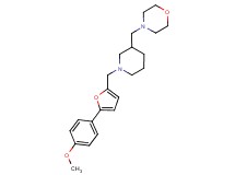 4-[(1-{[5-(4-methoxyphenyl)-2-furyl]methyl}piperidin-3-yl)methyl]morpholine
