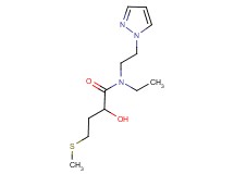 N-ethyl-2-hydroxy-4-(methylthio)-N-[2-(1H-pyrazol-1-yl)ethyl]butanamide