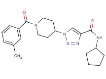 N-cyclopentyl-1-[1-(3-methylbenzoyl)-4-piperidinyl]-1H-1,2,3-triazole-4-carboxamide