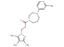 1-(2-methyl-4-pyridinyl)-4-[3-(3,4,5-trimethyl-1H-pyrazol-1-yl)propanoyl]-1,4-diazepane
