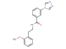 N-[2-(2-methoxyphenyl)ethyl]-3-(4H-1,2,4-triazol-4-yl)benzamide