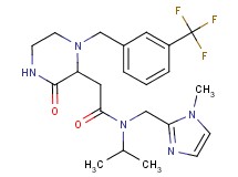 N-isopropyl-N-[(1-methyl-1H-imidazol-2-yl)methyl]-2-{3-oxo-1-[3-(trifluoromethyl)benzyl]-2-piperazinyl}acetamide