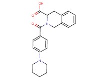 2-(4-piperidin-1-ylbenzoyl)-1,2,3,4-tetrahydroisoquinoline-3-carboxylic acid