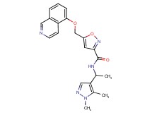 N-[1-(1,5-dimethyl-1H-pyrazol-4-yl)ethyl]-5-[(5-isoquinolinyloxy)methyl]-3-isoxazolecarboxamide