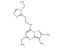 5-ethyl-N-[2-(4-ethyl-4H-1,2,4-triazol-3-yl)ethyl]-2,3-dimethylpyrazolo[1,5-a]pyrimidin-7-amine