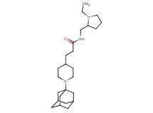3-[1-(1-adamantyl)-4-piperidinyl]-N-[(1-ethyl-2-pyrrolidinyl)methyl]propanamide