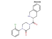 1-(2-chlorophenyl)-4-[(3R)-1,2,3,4-tetrahydro-3-isoquinolinylcarbonyl]-2-piperazinone